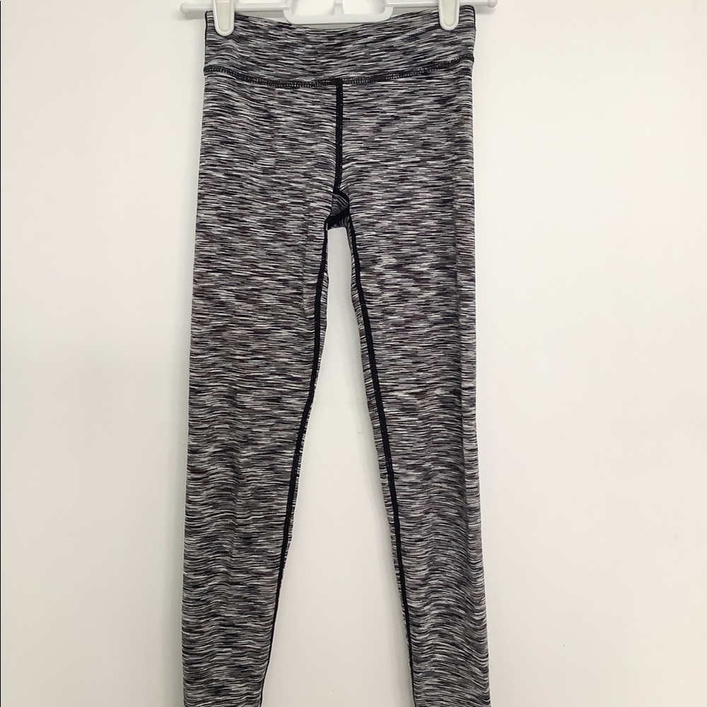 girls heather grey leggings